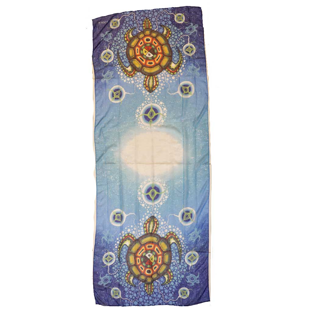&#39;Medicine Turtle&#39; Eco-Scarf by James Jacko