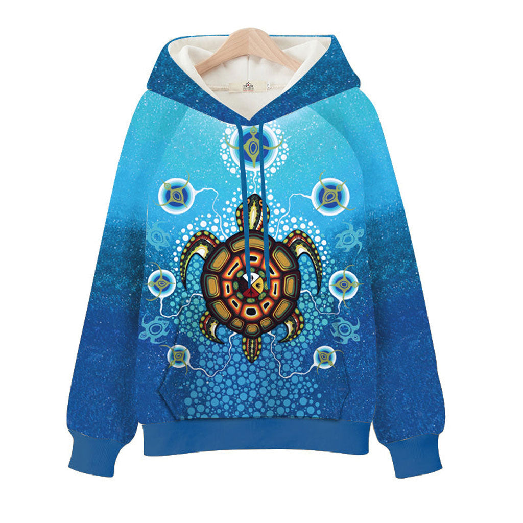 &#39;Medicine Turtle&#39; Hoodie by James Jacko