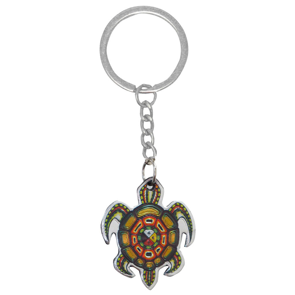 Medicine Turtle Keychain by James Jacko Beaded Dreams