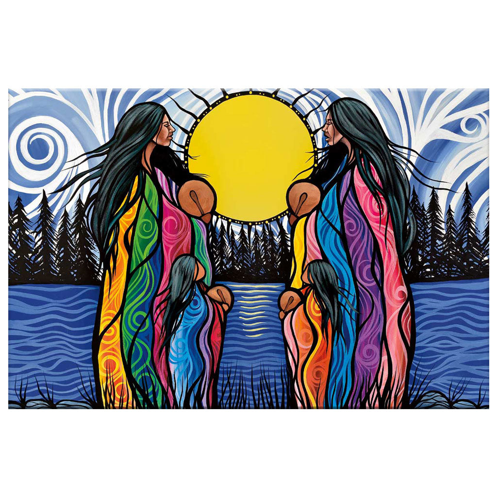 &#39;Mother Daughter Water Song&#39; by Jackie Traverse - 12&quot; x 18&quot; Print