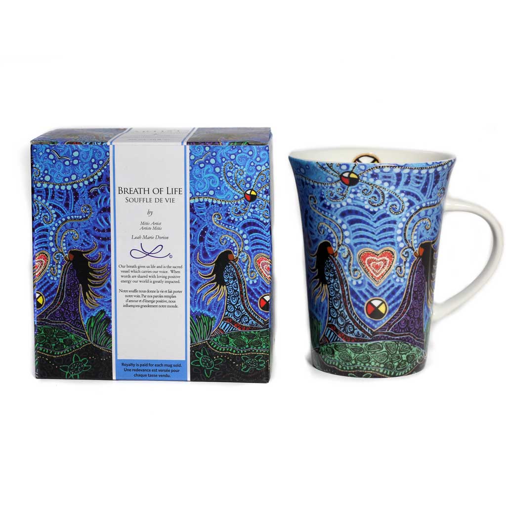 &#39;Breath of Life&#39; mug by Leah Dorion
