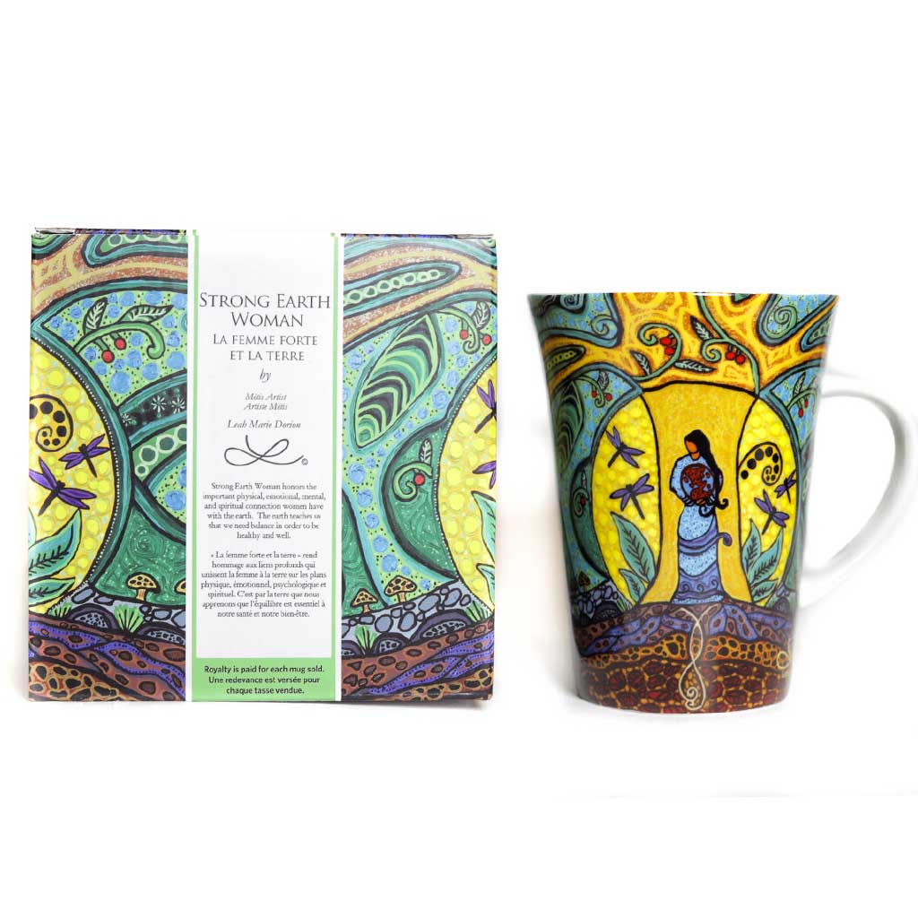 'Strong Earth Woman' mug by Leah Dorion