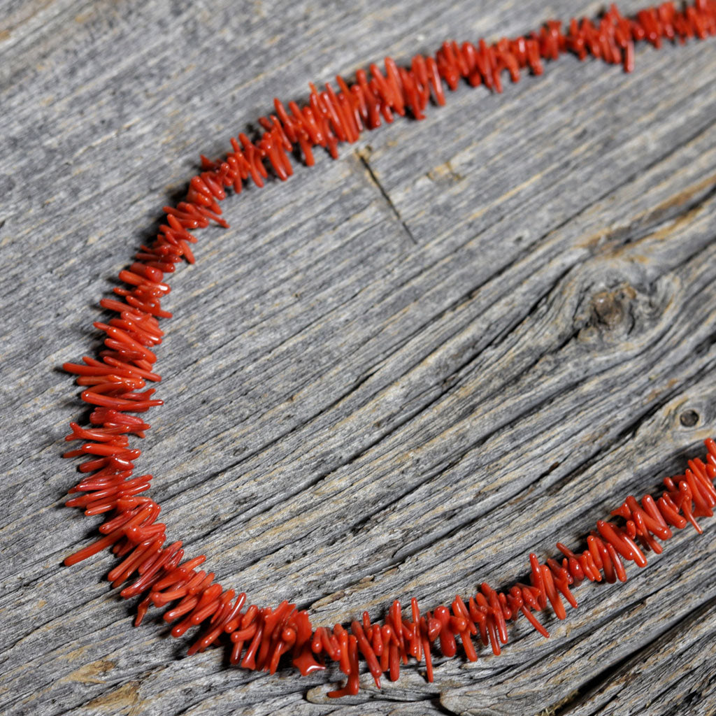 Navajo Coral & Turquoise Necklace by Valarie Johnson - Beaded Dreams