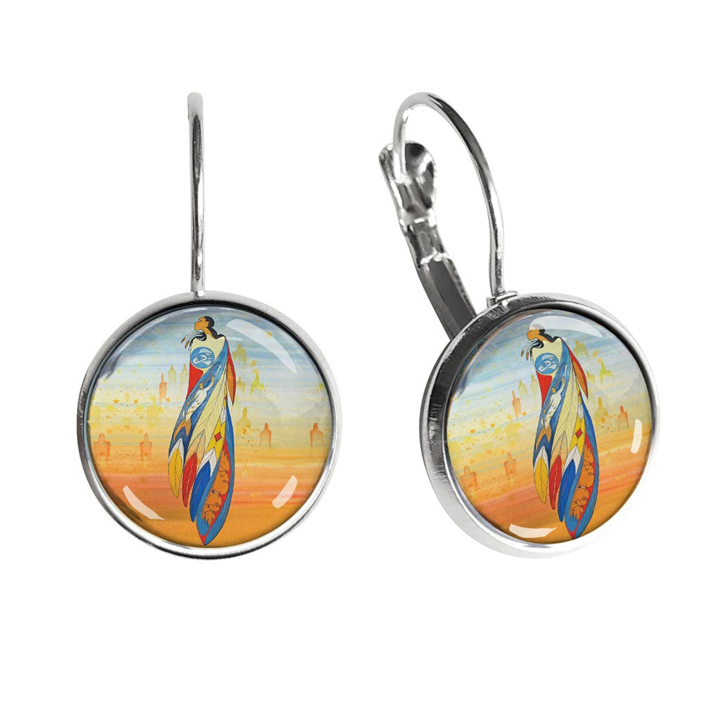 Glass dome earrings 2025