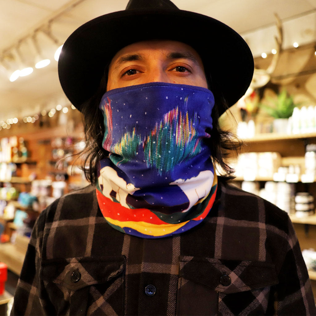 &#39;Sky Watchers&#39; Microfleece Neckwarmer by Dawn Oman