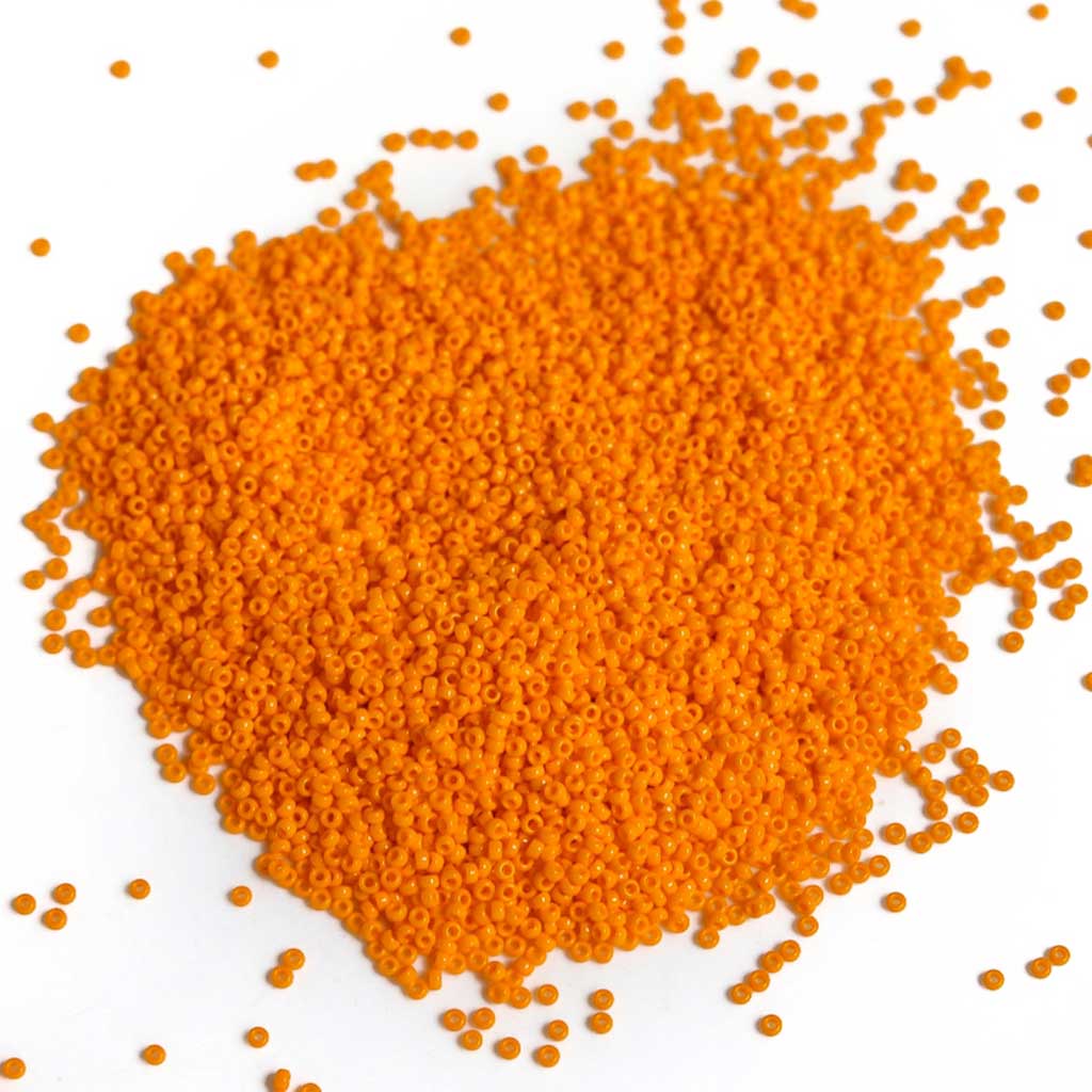 Orange Mandarin Opaque - Size 15/0 Miyuki