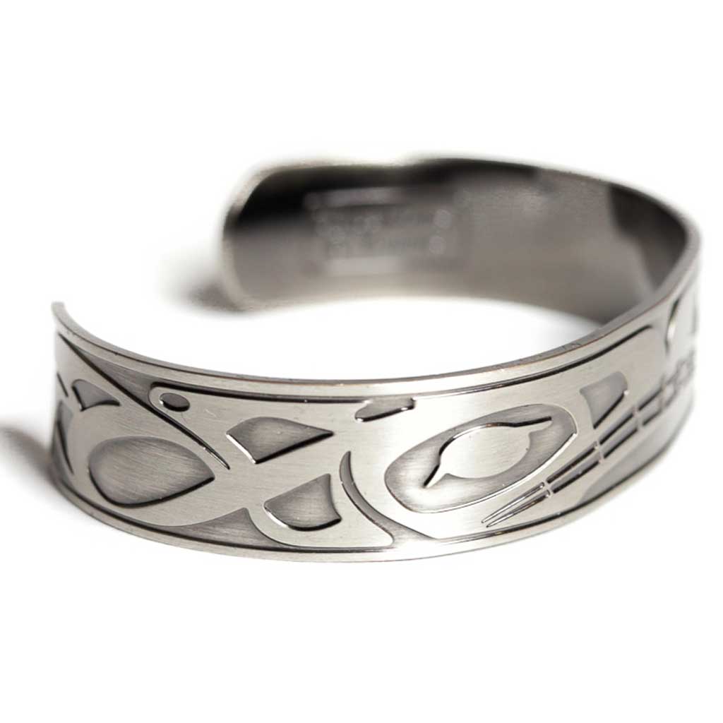 Pewter Orca Bracelet