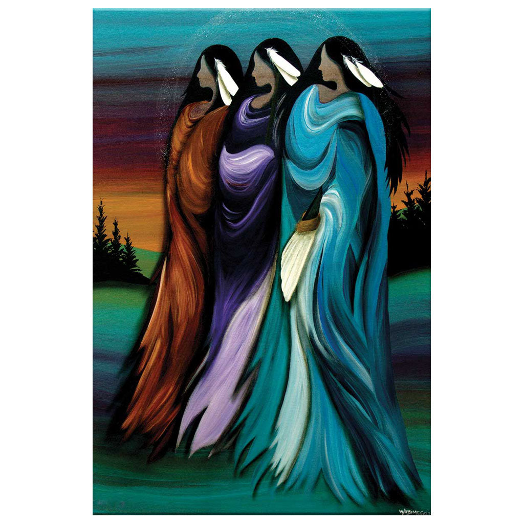 &#39;Three Sisters&#39; by Betty Albert - 12&quot; x 18&quot; Print