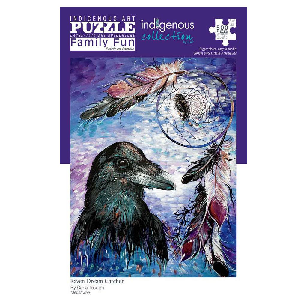 &#39;Raven Dream Catcher&#39; Jigsaw Puzzle by Carla Joseph