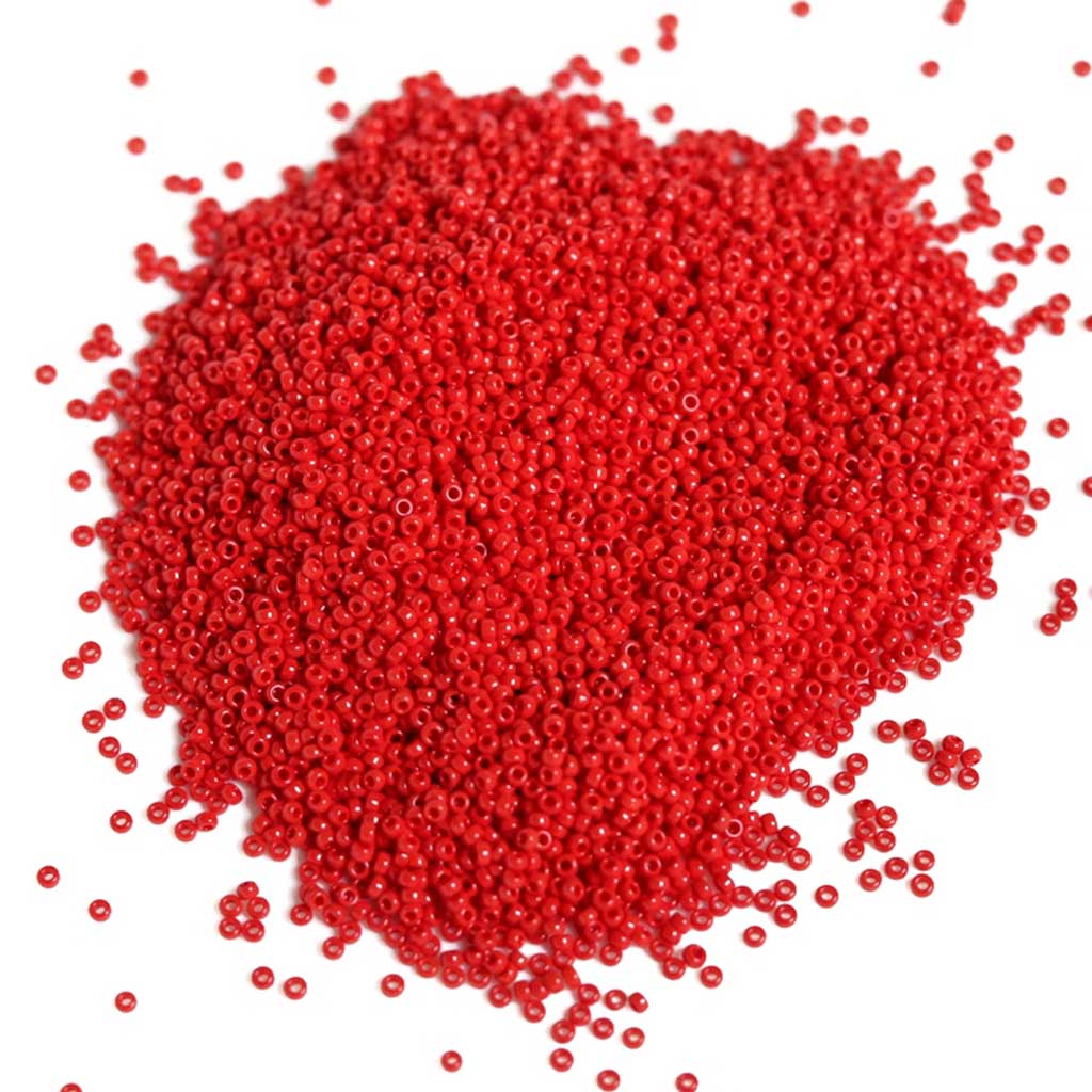 Red Opaque - Size 15/0 Miyuki