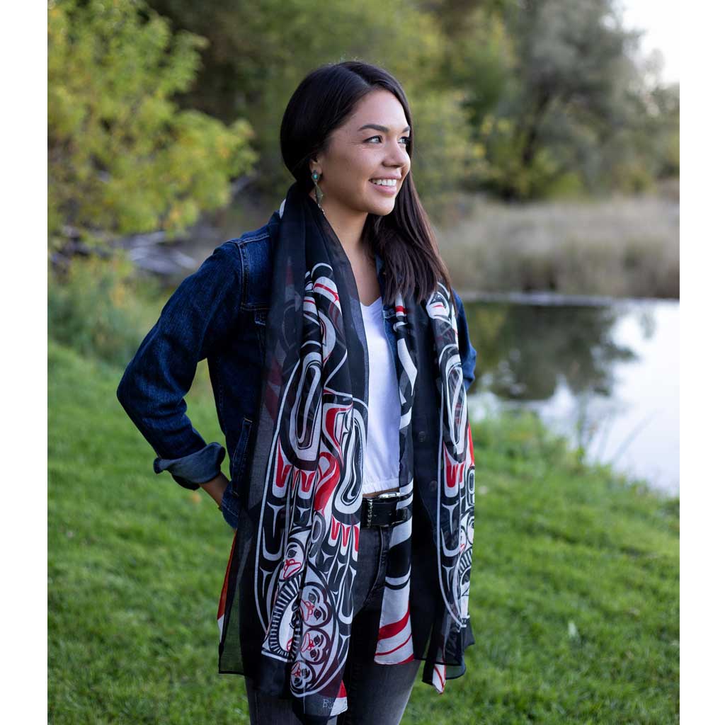 &#39;Children of the Raven&#39; Shawl by Bill Reid