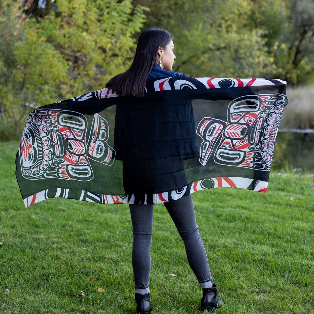 &#39;Children of the Raven&#39; Shawl by Bill Reid
