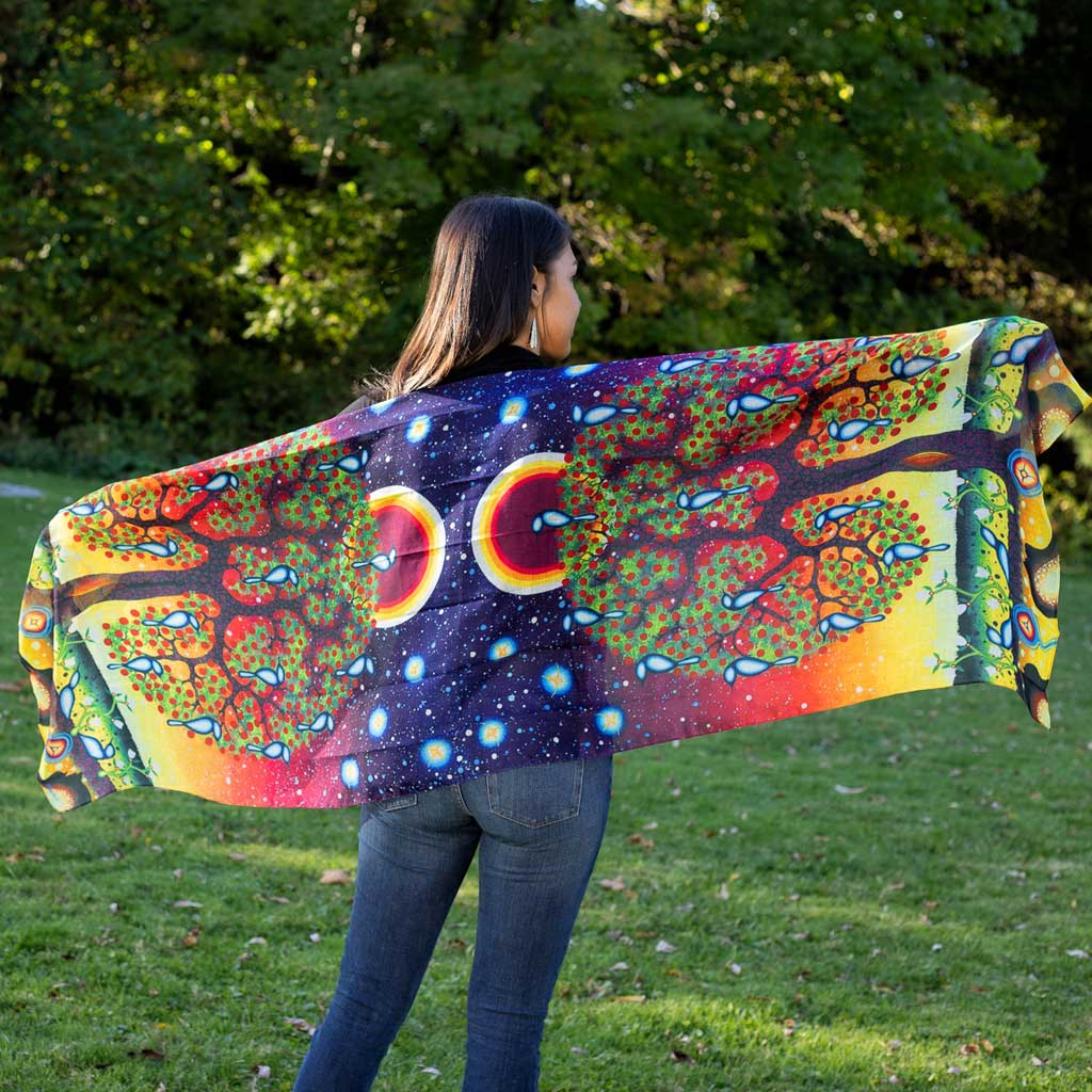 'Tree of Life' Eco Scarf by James Jacko