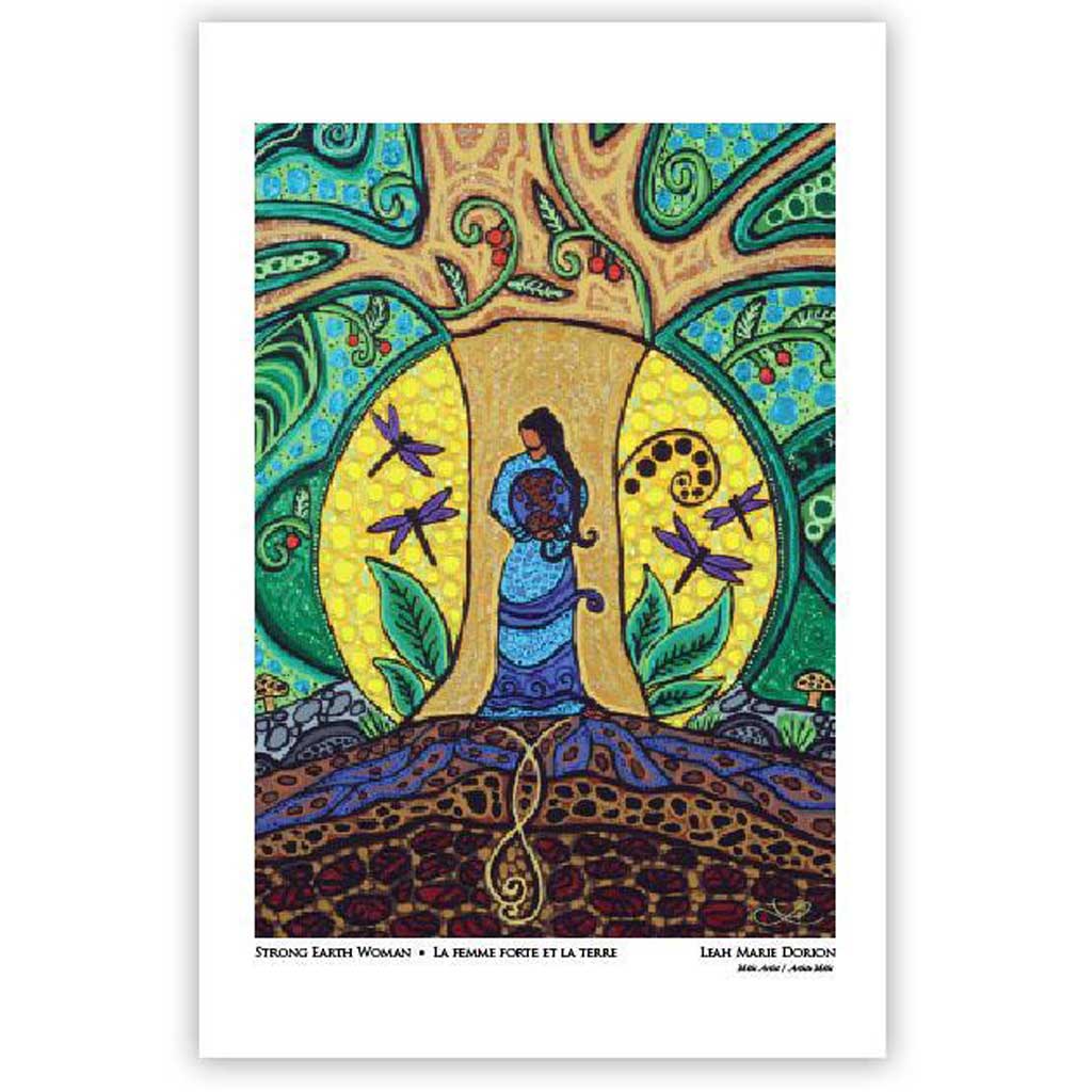 Art Card - 'Strong Earth Woman' by Leah Dorion