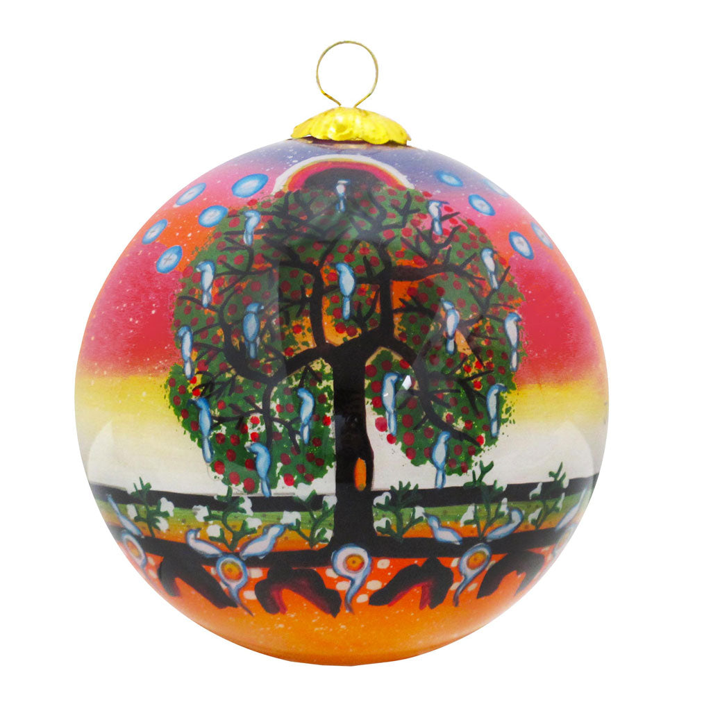 'Tree of Life' Glass Ornament by James Jacko