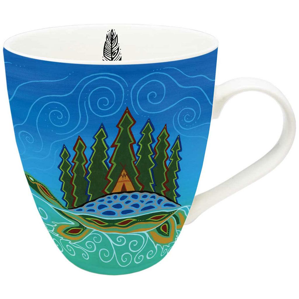 &#39;Turtle Island&#39; Mug by Patrick Hunter