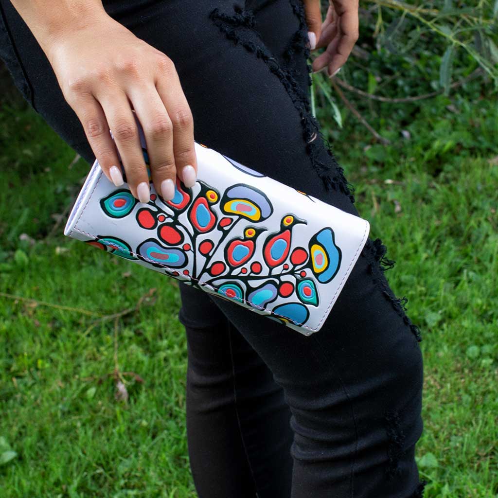 'Woodland Floral' Wallet by Norval Morrisseau
