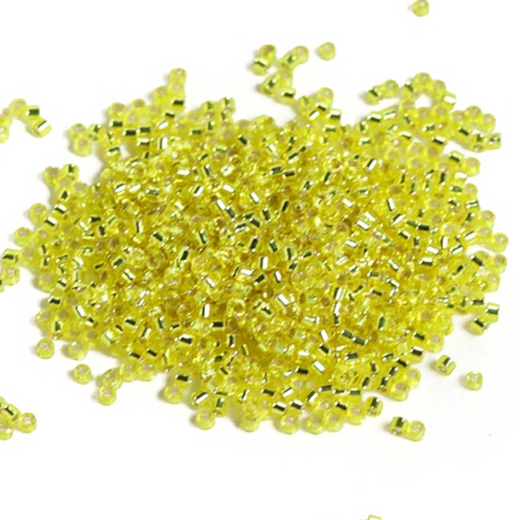 Yellow Silverlined - Delicas